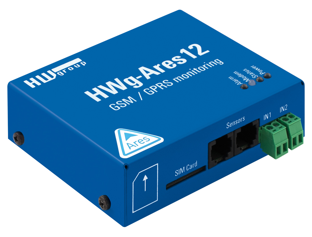 HW group Ares 12 : Industrial GSM measurement and remote monitoring for 14 sensors