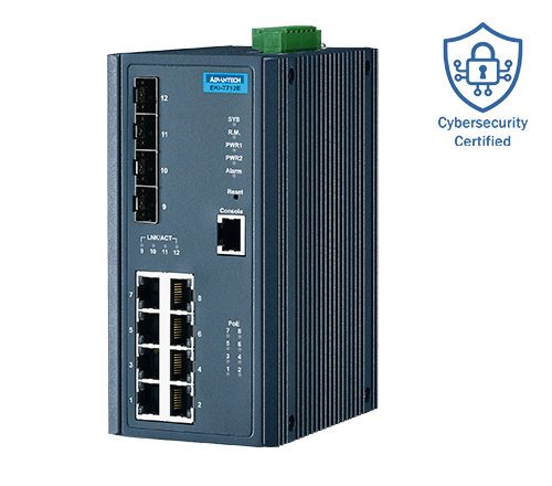 Advantech EKI-7712E-4FP / 4FPI