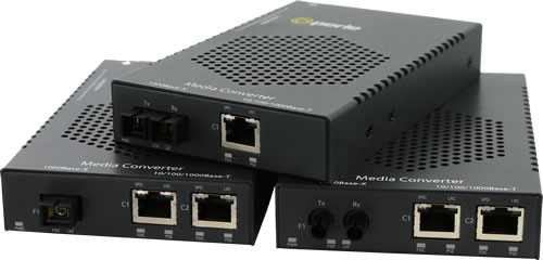 Perle S-1110HP Hi-PoE Media Converters