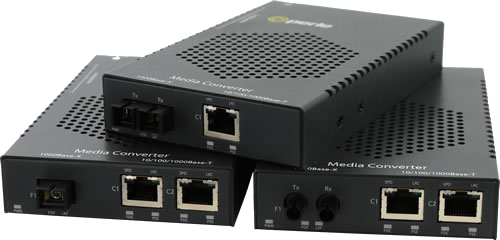 Perle S-1110HP-XT Hi-PoE Media Converters